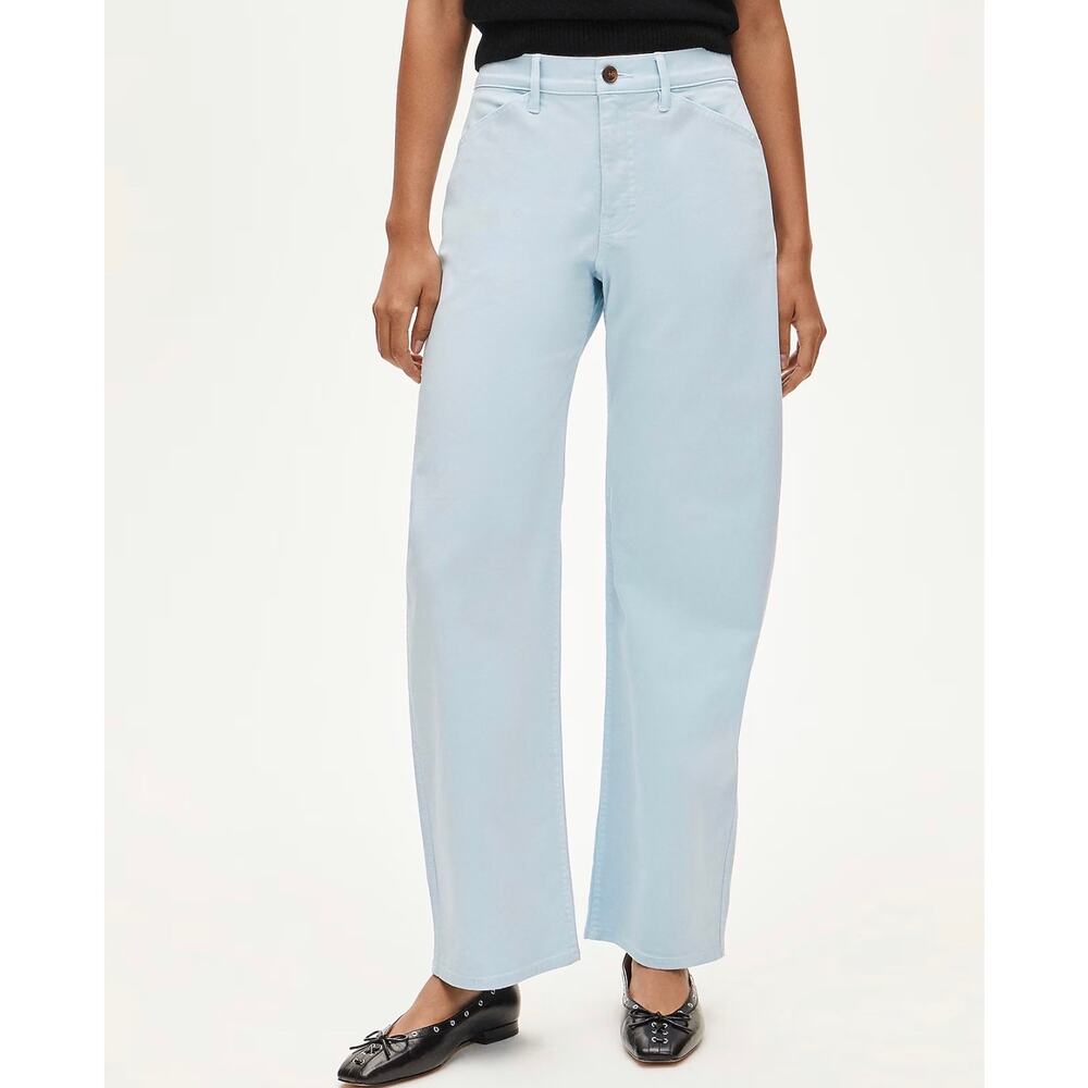 J. Crew Zoe Chateau Blue Barrel Chino Pant NWT size 29 - Picture 2 of 8